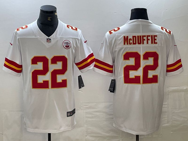 Men Kansas City Chiefs #22 Mcduffie White 2024 Nike Vapor Untouchable Limited NFL Jersey->san francisco 49ers->NFL Jersey